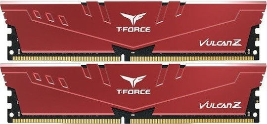 TeamGroup T-Force Vulcan Z 16GB DDR4 RAM mit 2 Modulen (2x8GB) und Geschwindigkeit 3200 für Schreibtisch