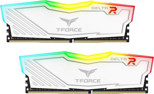 TeamGroup Delta RGB DDR4 16GB RAM με 2x8GB Modules και Ταχύτητα 3200 για Desktop