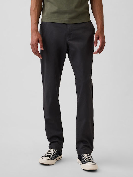 GAP Trousers Chino Elastic in Slim Fit Black