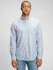 GAP Men's Shirt with Long Sleeves Light Blue