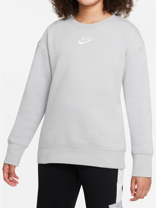 Nike Fleece Kinder Sweatshirt Gray