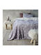 Nima Stilla Κουβέρτα Fleece Υπέρδιπλη 220x240εκ. Γκρι
