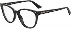 Moschino Damen Acetat Schmetterling Schwarz Bri...