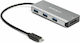 StarTech USB Хъб с 3 Порта USB 3.0 с USB-C Връзка Сребрист