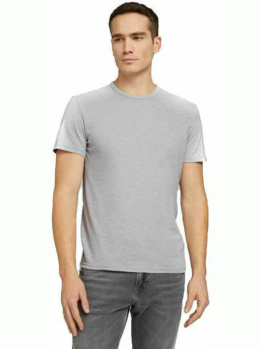 Tom Tailor Ανδρικό T-shirt Cosy Grindle White Melange Μονόχρωμο