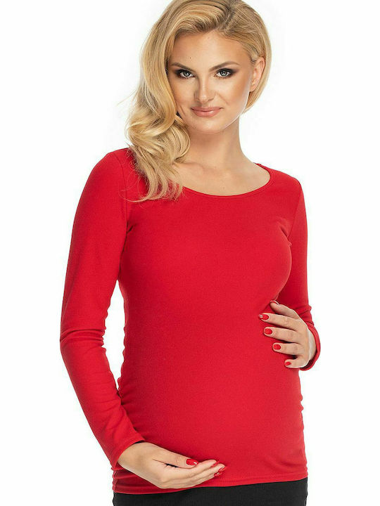 PeeKaBoo 1708 Maternity Top Red