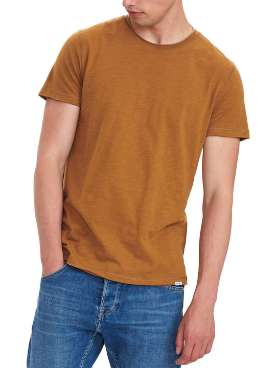 Ανδρικές Μπλούζες Gabba | Konrad Straight Slub Tee | Mens T-Shirts Light Brown P5612