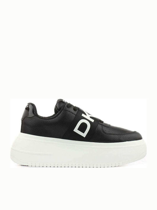 DKNY Madigan Γυναικεία Flatforms Sneakers Μαύρα
