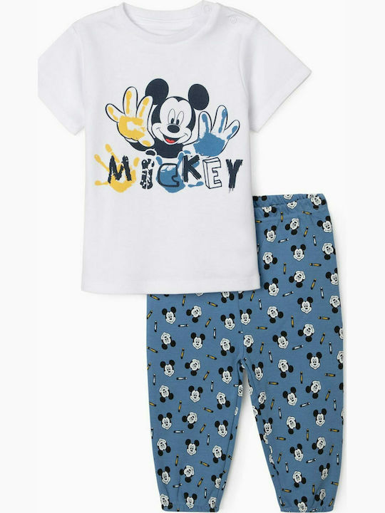 Zippy Pijama pentru copii De vară Albă
