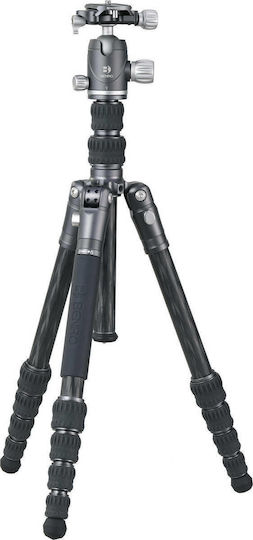 Benro Benro Bat Zero Series Carbonfaser Reise-Kamerastative mit VX20 mit Kugelförmiger Kopf bis 140,5cm und Belastbarkeit 10kg