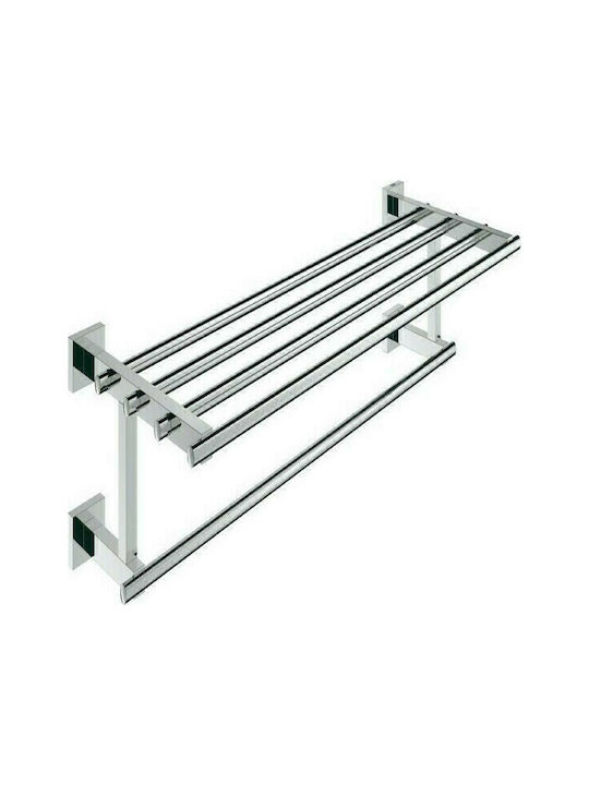 Grohe Cube Ραφιέρα Μπάνιου Μονή Επιτοίχια με Βίδες ​60x60cm Ασημί