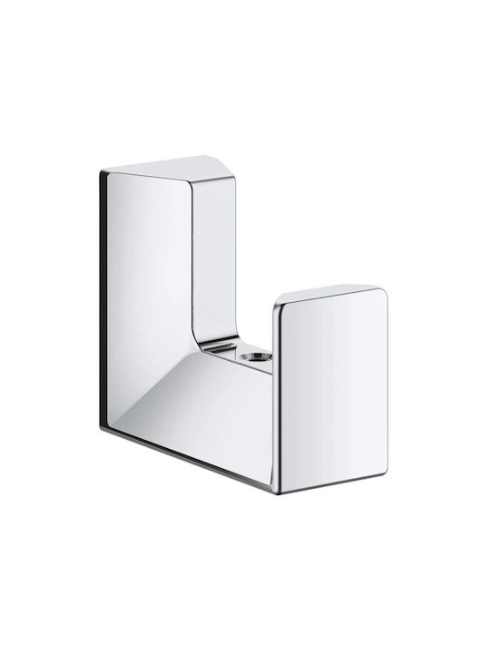 Grohe Cube Άγκιστρο Μπάνιου Μονό με Βίδες Ασημί