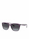 Ray Ban Unisex Sunglasses with Purple Plastic Frame and Black Lens RB4362 65718G