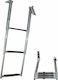 Lalizas 3 Steps Folding Boat Ladder Telescopic Stainless Steel 316 Ladder with 3 Steps 330x860mm