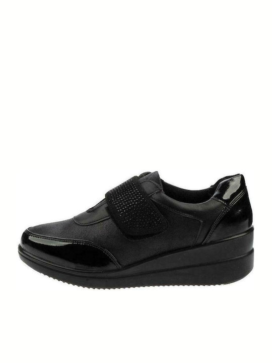 Amina Ανατομικά Γυναικεία Slip-On Μαύρα
