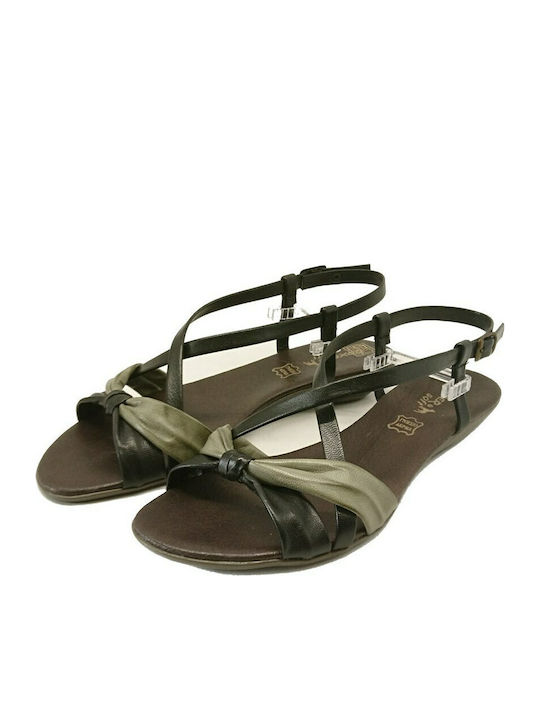Sandale Casual Damă din Piele Anatomic Negru