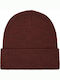 Beanie Frauen Beanie Gestrickt in Burgundisch Farbe