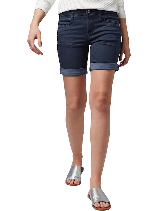 Tom Tailor Damen Bermuda Jean Blau