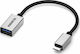 Marmitek Connect Μετατροπέας USB-C male σε USB-A female Ασημί 1τμχ