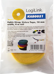 LogiLink Velcro Dematoare de Cabluri Galben 1pcs KAB0051