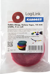 LogiLink Velcro Cable Ty Red 1pcs