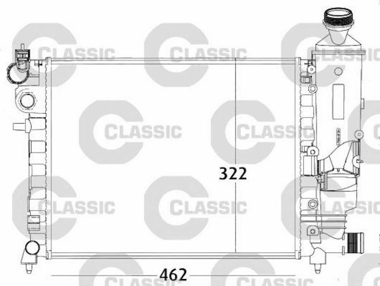 Valeo Car Water Radiator for Citroen Saxo 1996-2004
