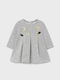 Mayoral Kids Dress Long Sleeve Gray