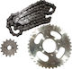 MHQ Chain & Sprocket Kit (15-40-428104L) for Honda Astrea Supra 100