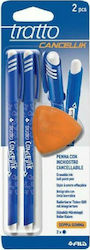 Tratto Cancellik Στυλό Rollerball 2τμχ με Πορτοκαλί Γόμα Tratto Cancellik Στυλό Rollerball 2τμχ με Πορτοκαλί Γόμα