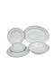 Bohemia Floribunda Porcelain Dinnerware Set White 40pcs