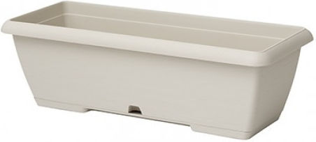 Plastecnic Terrae Кутия за саксии Пластмаса Бял 50x16.7см.