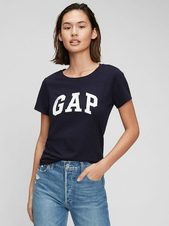 GAP Γυναικείο T-shirt Navy Μπλε