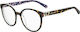 Moschino Plastic Eyeglass Frame Brown Tortoise ...