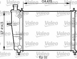 Valeo Car Water Radiator for Fiat Brava / Bravo Valeo Car Water Radiator for Fiat Brava / Bravo