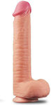 Lovetoy Nature Cock Dual Layered Platinum Realistic Silicone Dildo with Scrotum & Suction Cup Flesh 32cm