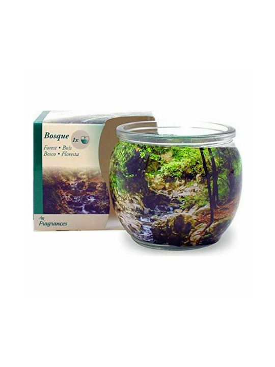 BigBuy Scented Candle Jar with Scent Forest Green 7.6x6.5cm 1pcs