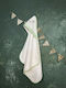 Nima Baby Bath Towel Hooded Zooborn Green 75x75cm
