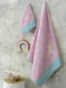 Nima Set of baby towels 2pcs Little Unicorn Pink 27240