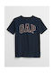 Παιδικό T-shirt Μπλε Logo