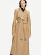 Ted Baker Women's Wool Long Coat Camel