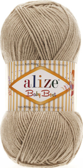 Alize Плетиво за плетене Синтетичен Baby Best 256 Μπεζ 240м 100гр