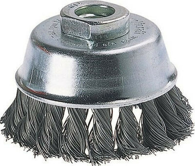 Wolfcraft Angle Wheel Wire Brush 65mm Braided Bell 2125000