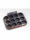 Keystone Marble Aluminum Cupcakes & Muffins 12 Cups Baking Pan Iris