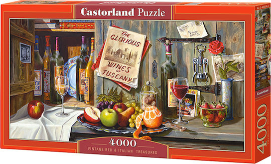 Vintage Red & Italian Treasures Puzzle 2D 4000pcs