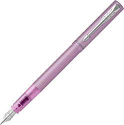 Parker Vector XL Stilou Mediu Violet din Alamă cu Albastru Cerneală 2159748