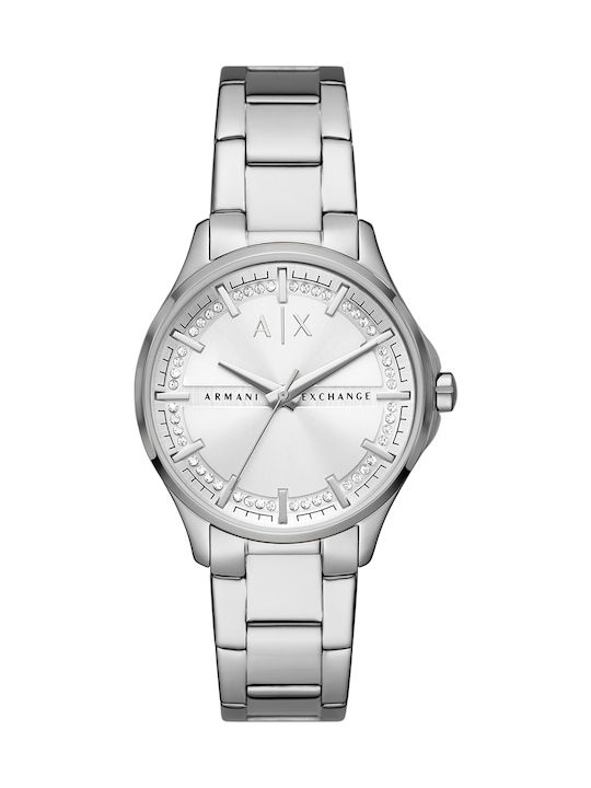 Armani Exchange Hampton Ceas de Damă cu Argintiu Brățară Metalică