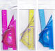 Plastic Transparent Set 20cm (Μiscellaneous colours)