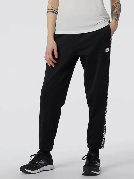 New Balance Долнище на анцуг с гума Черен