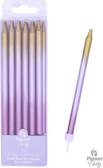 Amscan Birthday Candle Regular in Rose Gold Color 12pcs 015822