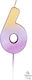 Amscan Birthday Candle Number "6" in Pink Color...